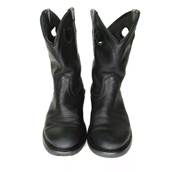 Ariat Men’s Cowboy Roper Boots Black Sz 8 - Picture 3 of 8